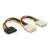 Kabel adaptera DeLOCK 60103 4-pin Molex - SATA + 4-pin Molex