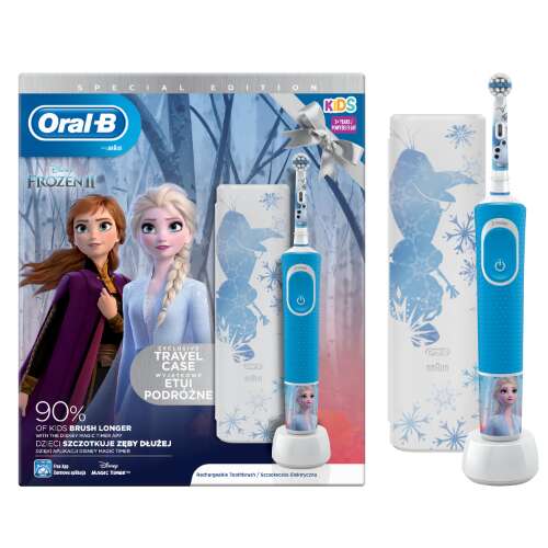 Oral-B D100 Vitality Frozen II Kinderzahnbürste, blau