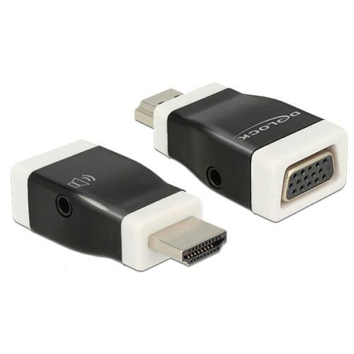 Delock HDMI na VGA adaptér s audio výstupom, pripojte HDMI zariadenie k VGA monitoru