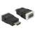 Адаптер Delock HDMI-A към VGA жак с аудио, черно-бял