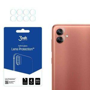 3mk sticlă hibridă protecție lentilă aplicată pe camera Samsung Galaxy A04, cu protecții de rezervă - 3MK Folii protecție