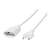Logilink CEE 7/16 extension cord, 1 meter, white