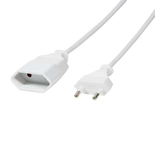 Logilink CEE 7/16 extension cable, 1 meter, white