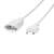 Logilink CEE 7/16 extension cable, 1 meter, white