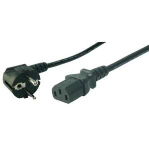 LogiLink power cable, CEE 7/7 (90°) to IEC C13, 1.8m - Computers and Accessory