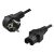 Logilink Netzkabel, CEE 7/7 (90 ) nach IEC C15, schwarz, 2 m 58764043