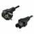 Logilink Netzkabel, CEE 7/7 (90 ) nach IEC C15, schwarz, 2 m 58764043