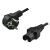 Logilink Netzkabel, CEE 7/7 (90 ) nach IEC C15, schwarz, 2 m 58764043
