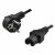 Logilink Netzkabel, CEE 7/7 (90 ) nach IEC C15, schwarz, 2 m 58764043