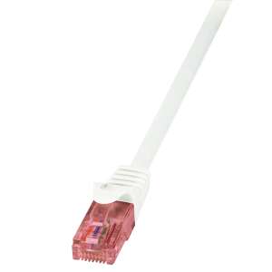 Kabel Patch LogiLink Cat6 biały ze złączem RJ45 - Logilink
