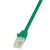Cablu patch verde LogiLink Econline Cat.6, prim-plan RJ45