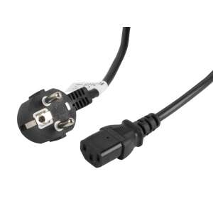 Lanberg CEE 7/7 - IEC 320 C13 VDE black power cable, 3m - Cable