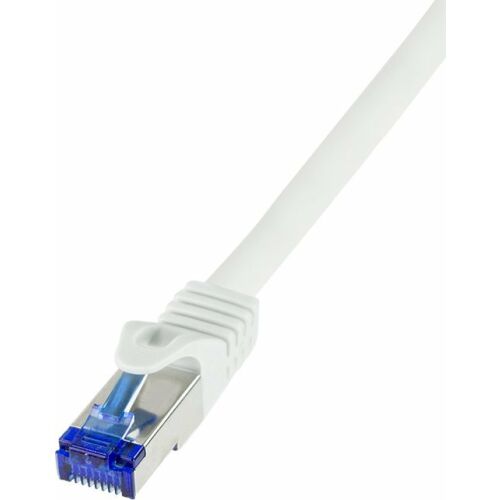 Cablu patch Logilink Cat6A S/FTP Ultraflex Alb, 7.5m