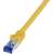 Logilink Ultraflex Cat.6A S/FTP patch kábel, sárga, 15m