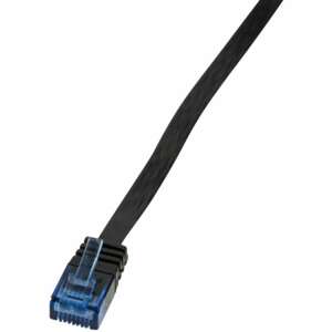 LogiLink SlimLine Cat.6 Patch Cable, black, 0.5m, U/UTP - Computers and Accessory