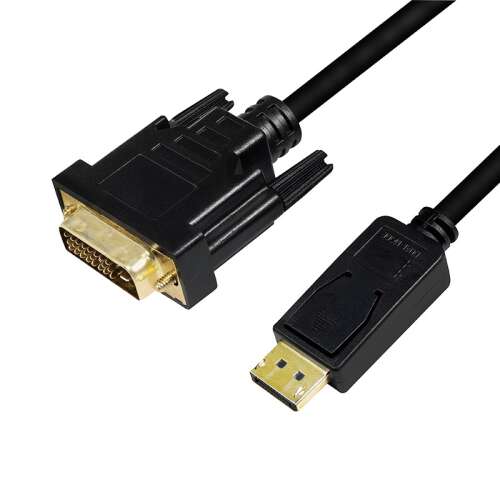 Cablu Logilink DisplayPort la DVI-D, 3 metri, negru