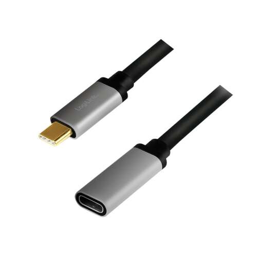 Logilink USB 3.2 Gen2 Type-C cable, C/M C/F, 4K, aluminum, 0.5m