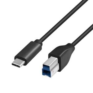 Logilink USB-C auf USB-B 3.0 Kabel, 2m, Schwarz - Sensorkabel