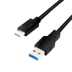 Logilink USB 3.2 Gen1 Type-C to USB-A cable, black, 2m - Logilink USB Cable