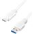 Logilink USB-C to USB-A cable, white, 1.5m, for data transfer and charging
