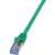 LogiLink PrimeLine Cat.6A S/FTP Patch Cable, green, 0.25m