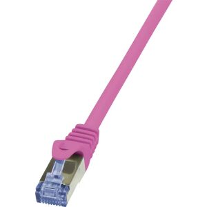 LogiLink PrimeLine Cat.6A S/FTP pink patch cable, 3 meters - UTP Cable