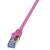 LogiLink PrimeLine Cat.6A S/FTP patch cable, pink, 3m