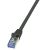 Fekete LogiLink Cat6A S/FTP Patch Kábel