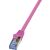 RJ45 Hálózati csatlakozókábel, CAT 6A S/FTP [1x RJ45 dugó - 1x RJ45 dugó] 2 m Pink LogiLink (CQ3059S) (CQ3059S) (CQ3059S) 75343497