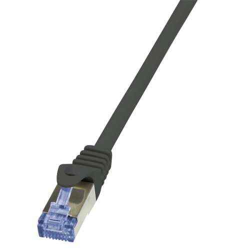 LogiLink Patch kábel PrimeLine, Cat.6A, S/FTP, fekete, 3 m