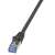 LogiLink PrimeLine Cat.6A S/FTP patch kábel, fekete, 3m