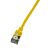 LogiLink Sárga Cat6A STP SlimLine Ethernet Patch Kábel