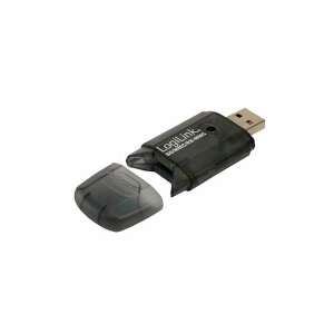 LogiLink USB 2.0 SD/MMC card reader, black, open - External Card Reader