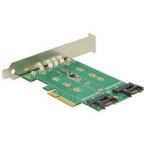 Delock PCI Express-kártya &gt; 3 x M.2 nyílás   alacsony profilú formatényezo