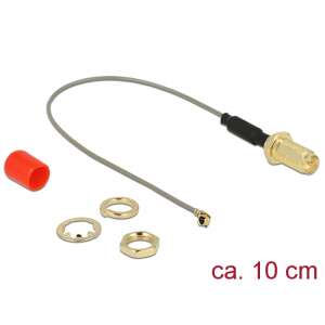 Delock Antenna kábel RP-SMA anya &gt; MHF / U.FL-LP-068 kompatibilis apa csatlakozó 1.13 10 cm