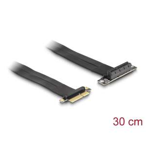 Delock PCI Express x4 Riser Kártya - Apa - Anya Hosszabbító Kábel 30cm - PCI hálózati kártya