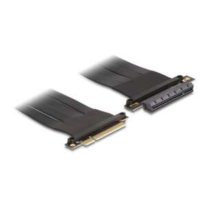 Delock PCI Express x8 Riser Kártya - Rugalmas kábel GPU szereléshez - PCI hálózati kártya