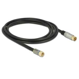 Delock Antennakábel 5m, F-dugó - IEC-hüvely, fekete - Kábel