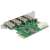Karta Delock PCI Express z 4 portami USB 3.0