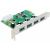 IO Delock PCIe 4x USB 3.0 91249480