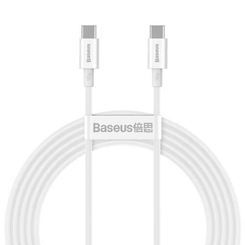 Kabel Baseus Typ C do Typ C 100W 2m Biały
