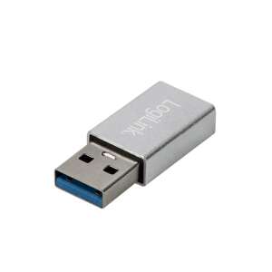 LogiLink USB-A to USB-C adapter, silver - Computers and Accessory
