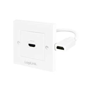 LogiLink HDMI wall plate 1x HDMI nut