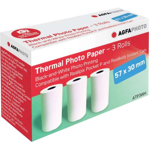 Agfaphoto Pocket Printer und Realikids Instant Printer Papier 3x in Rollen
