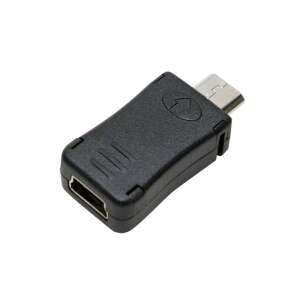 LogiLink Adapter Mini USB żeński do Micro USB męski, czarny, AU0010 - Konwerter USB