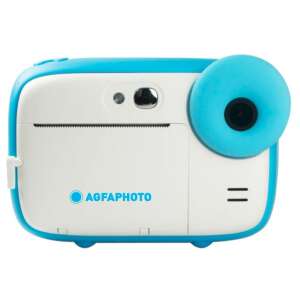 Agfaphoto Realikids Instant Camera in blue, front view - Photo Camera