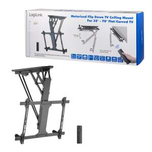 Logilink Elektryczny uchwyt sufitowy do telewizora 32-70 cali - Podstawa pod telewizor i uchwyt ścienny