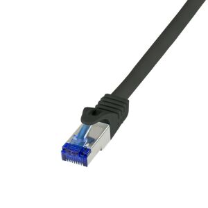 Logilink Ultraflex Cat.6A S/FTP Patch Cable, 0.25m, Black - UTP Cable