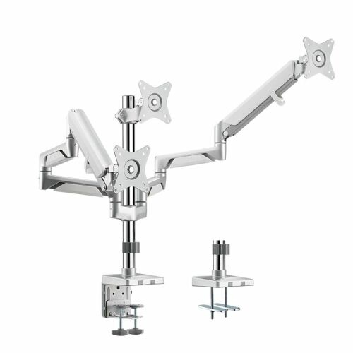 Logilink trojitý držiak monitora pre 17-27 palcové monitory, hliníkový, kompatibilný so zakrivenou obrazovkou