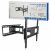 LogiLink TV wall mount with packaging, full motion, tilt and swivel